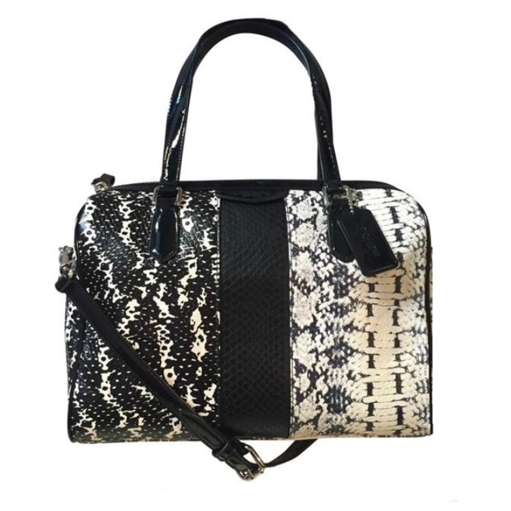 Coach Reptile Multi-print Nancy Satchel Purse